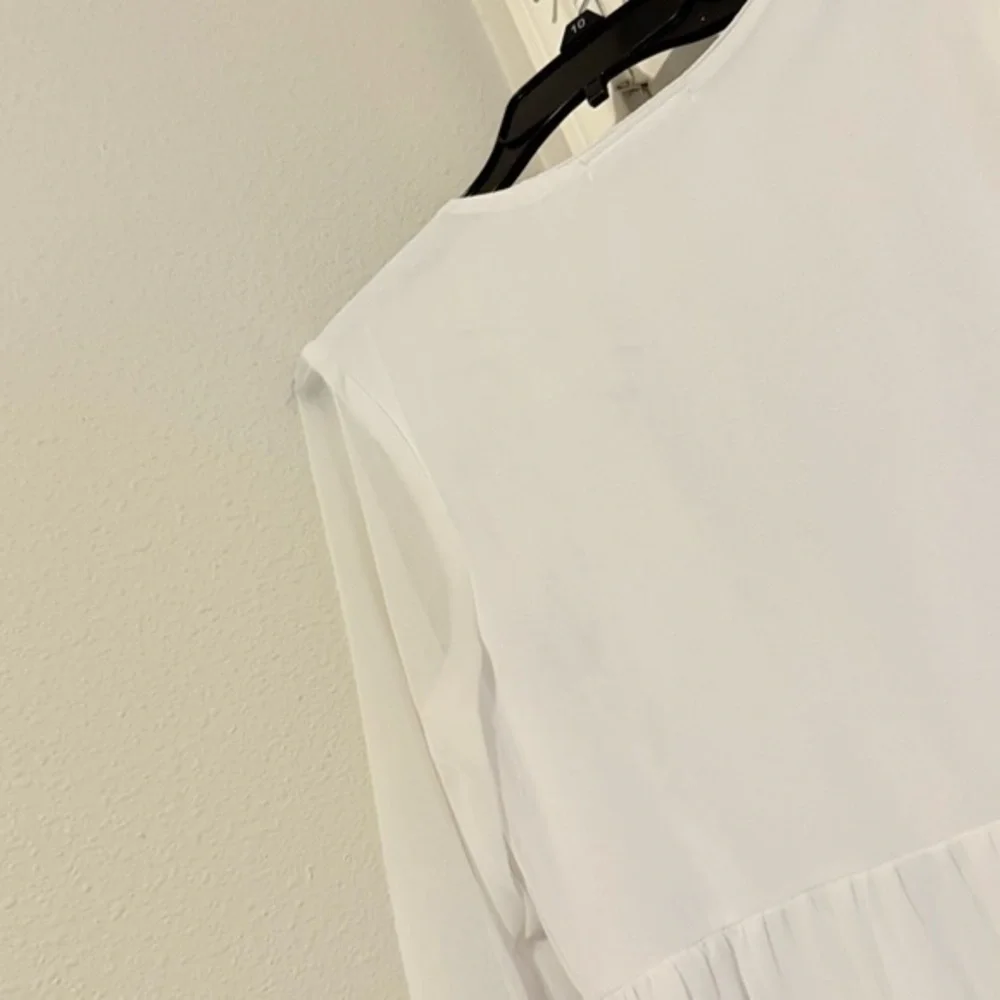 Sage & Vicky MAXI DRESS BLACK WHITE FLORAL EMBROIDERED Hippie Bohemian Sz M - Picture 7 of 8